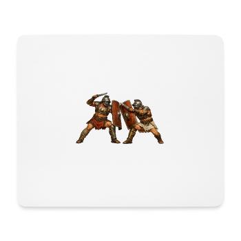 Roman gladiators - Mouse Pad (horizontal) - white - Front