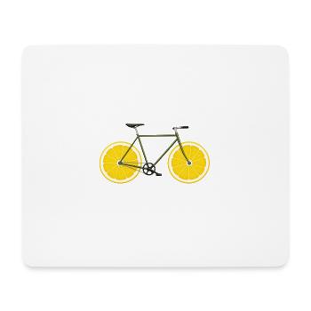 Bike Bike Lemons Funny - Mouse Pad (horizontal) - white - Front