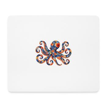 Patchwork Octopus Color Magic - Mouse Pad (horizontal) - white - Front