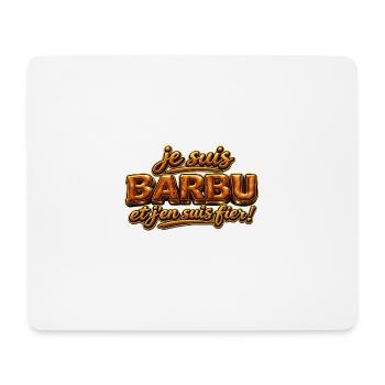 Je suis barbu - Tapis de souris (format paysage) - blanc - Devant