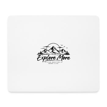 Mehr entdecken - Mousepad (Querformat) - Weiß - Vorne
