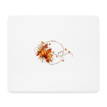 Herbst - Mousepad (Querformat) - Weiß - Vorne