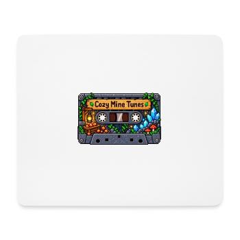 Gemütliche Minenklänge Kassette - Mousepad (Querformat) - Weiß - Vorne