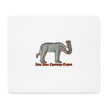 Abdul Abbas, Karl des Großen, Elefant - Mousepad (Querformat) - Weiß - Vorne