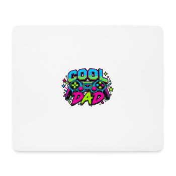 Retro Papa Neon Gaming - Mousepad (Querformat) - Weiß - Vorne