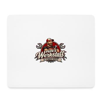 Papa's Werkstatt 24 Stunden Service - Mousepad (Querformat) - Weiß - Vorne