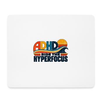 ADHD – My Own Frequency - Mousepad (Querformat) - Weiß - Vorne