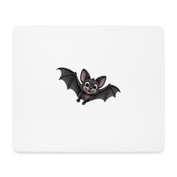 Niedliche Fledermaus Cartoon - Mousepad (Querformat) - Weiß - Vorne