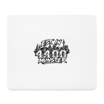 Est. in 4400 Münster - Mousepad (Querformat) - Weiß - Vorne
