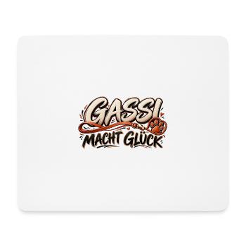 Hundeliebe Gassizeit Geschenk für Hundehalter - Mousepad (Querformat) - Weiß - Vorne