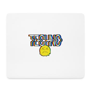Techno - Mousepad (Querformat) - Weiß - Vorne