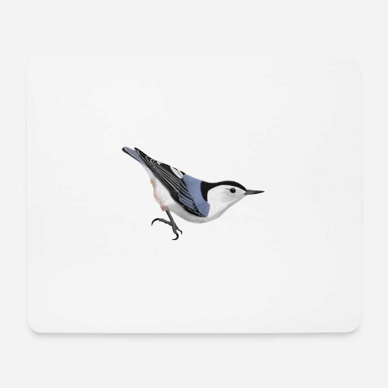 Carolinakleiber Vogel Biologe Ornithologe Tier - Mousepad (Querformat) - Weiß