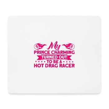 Racing Car Drag Race Drag Racer Gift - Mouse Pad (horizontal) - white - Front