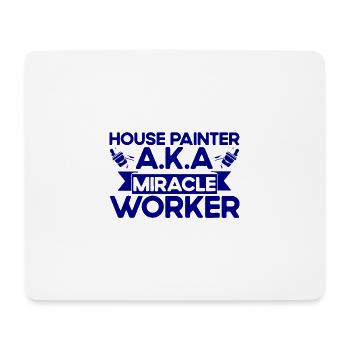 Bautenmaler Farbe mischen Maler Geschenk - Mousepad (Querformat) - Weiß - Vorne