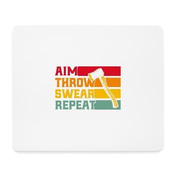 Professional axe throwing competitions in axe throwing - Mouse Pad (horizontal) - white - Front