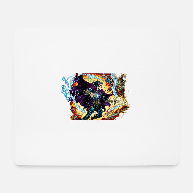 Magier - Mousepad (Querformat) - Weiß