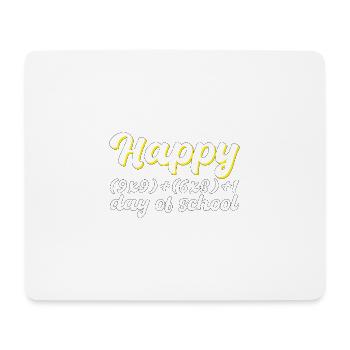 100 days of school Math Gift - Mouse Pad (horizontal) - white - Front