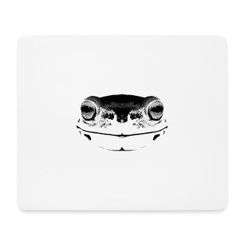 Frosch / Gesicht / frog Face - Mousepad (Querformat) - Weiß - Vorne