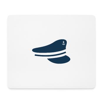 Mütze maritimes Motiv für Seebären als Geschenk - Mousepad (Querformat) - Weiß - Vorne