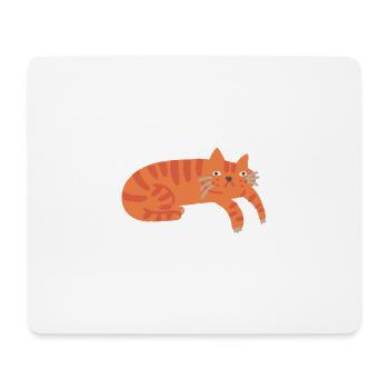 Ginger Cat - cat - Mousepad (Querformat) - Weiß - Vorne