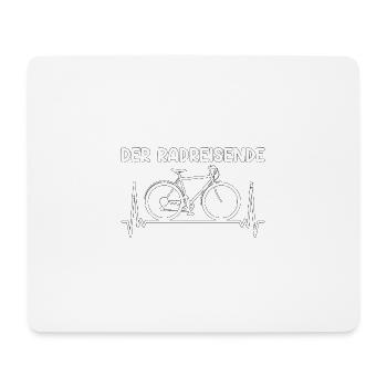 Fahrrad Fahrradtour Radreisender Geschenk - Mousepad (Querformat) - Weiß - Vorne