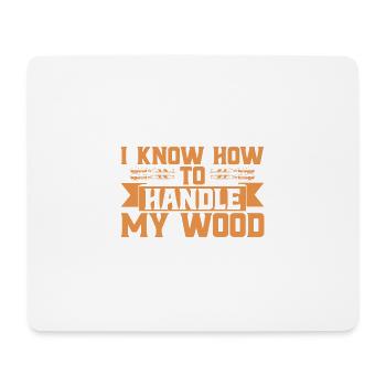 Schreiner Holzarbeiter Schnitzerei Geschenk - Mousepad (Querformat) - Weiß - Vorne