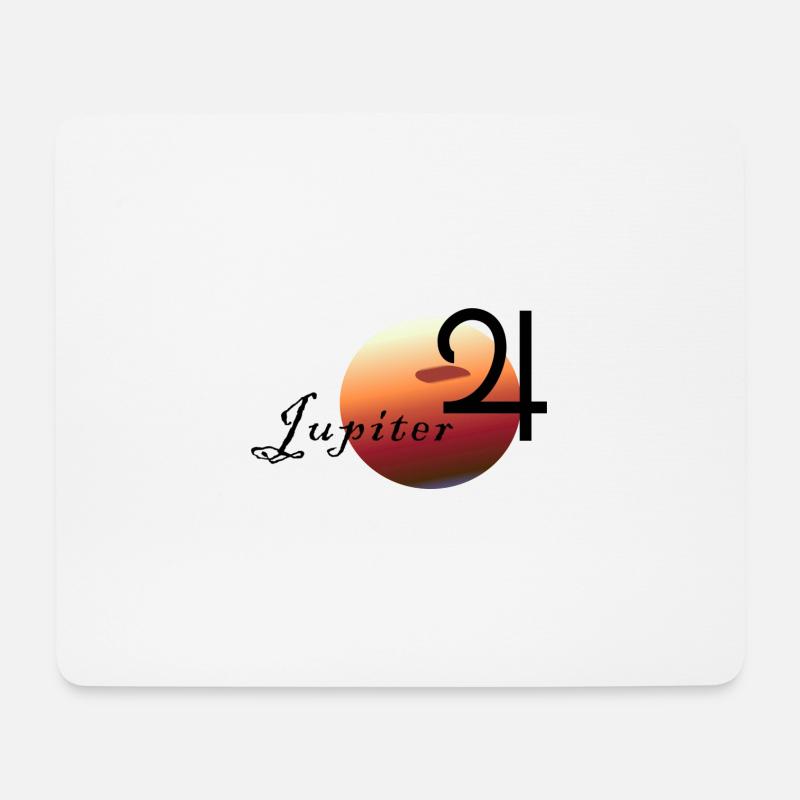 Jupiter - Mousepad (Querformat) - Weiß