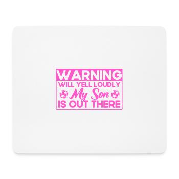 Fußball Mama Sohn Mutter Geschenk - Mousepad (Querformat) - Weiß - Vorne