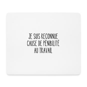 pénibilité au travail - Tapis de souris (format paysage) - blanc - Devant