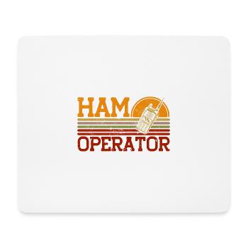 Funkamateure Morsezeichen senden Funkamateur Gesch - Mousepad (Querformat) - Weiß - Vorne