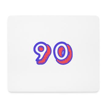 90. 90 YEARS. 90TH ANNIVERSARY. 90TH ANNIVERSARY. - Mouse Pad (horizontal) - white - Front