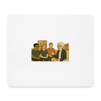 Oma Karin - Mousepad (Querformat) - Weiß - Vorne