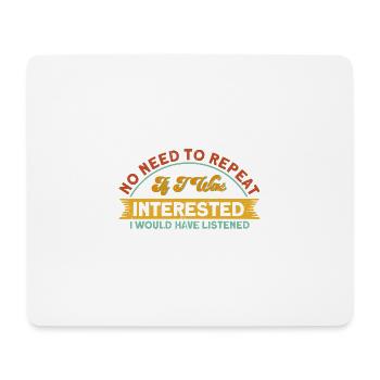 Humour noir Sarcasme Ironie Cadeau - Tapis de souris (format paysage) - blanc - Devant