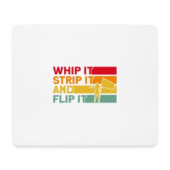 Whip it, take it off and throw it at Flag Guard G - Mouse Pad (horizontal) - white - Front
