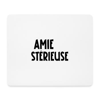 amie stérieuse - Tapis de souris (format paysage) - blanc - Devant