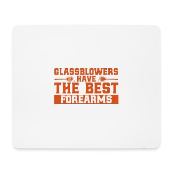 Glassworker Glass Blowing Glassblower Cadeau - Tapis de souris (format paysage) - blanc - Devant