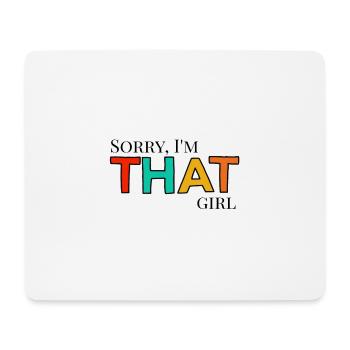 That girl - Mousepad (Querformat) - Weiß - Vorne