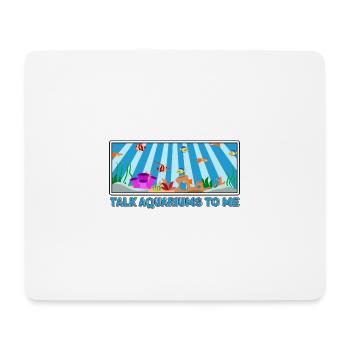 Aquariophile Parlez-moi du cadeau des aquariums - Tapis de souris (format paysage) - blanc - Devant