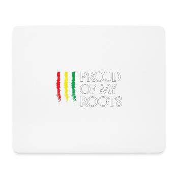 proud of my roots black history gift - Mouse Pad (horizontal) - white - Front