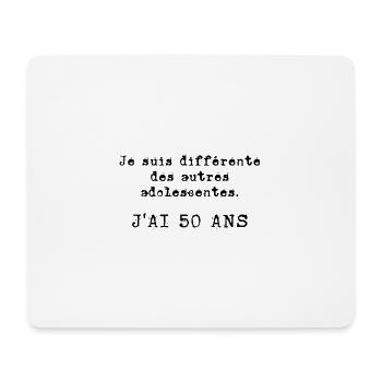 j'ai 50 ans - Tapis de souris (format paysage) - blanc - Devant