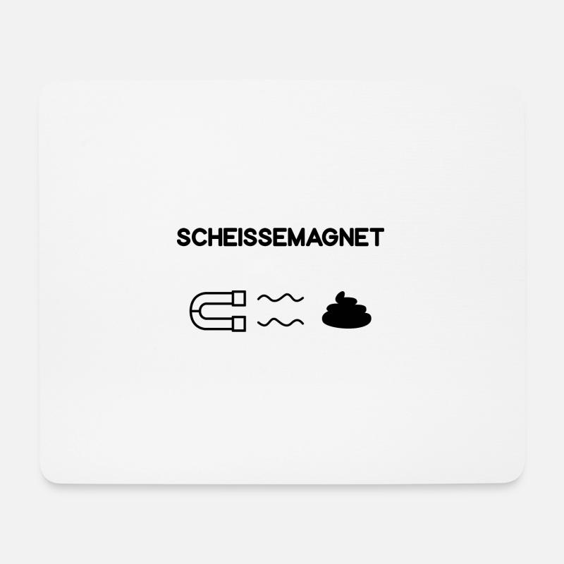 Rettungsdienst Notfallsanitäter NFS Scheißemagnet - Mousepad (Querformat) - Weiß