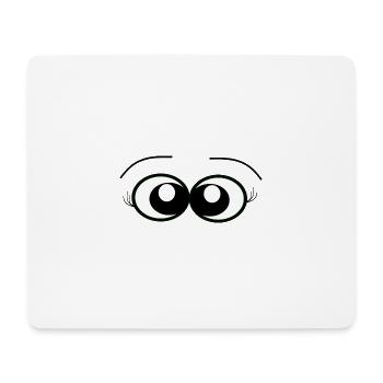 Eyes female 2 - Mouse Pad (horizontal) - white - Front