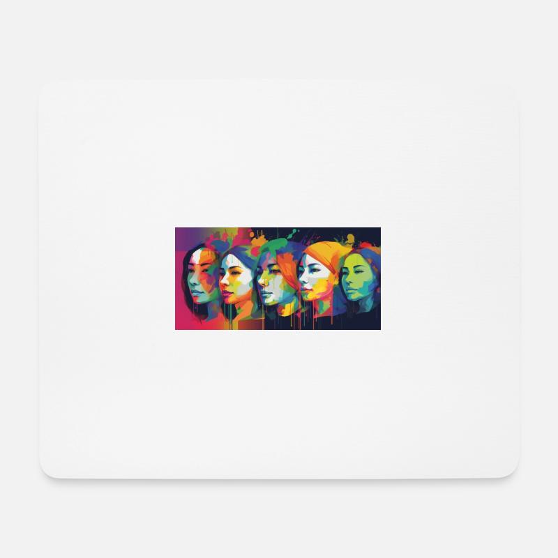 L’avenir en couleurs - Tapis de souris (format paysage) - blanc