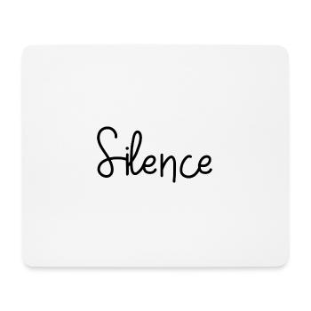 Silence - Mouse Pad (horizontal) - white - Front
