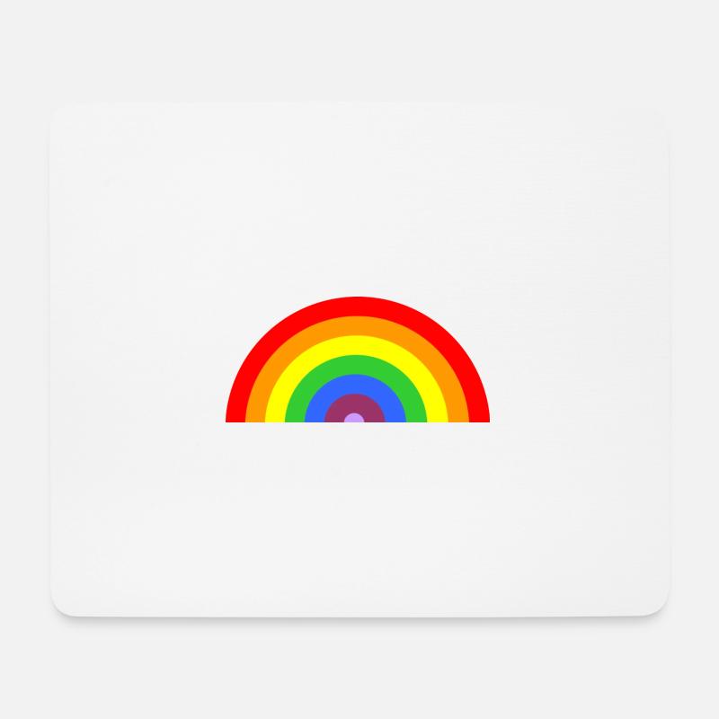 rainbow - Mouse Pad (horizontal) - white