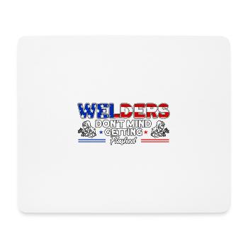 Welding Welder USA Patriotic Gift - Mouse Pad (horizontal) - white - Front