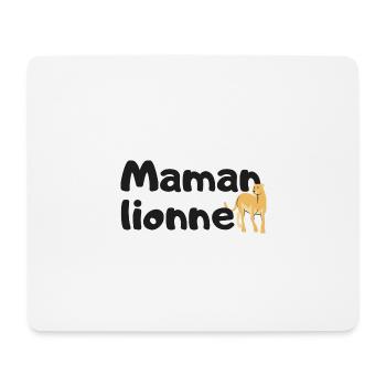 Maman lionne - Tapis de souris (format paysage) - blanc - Devant