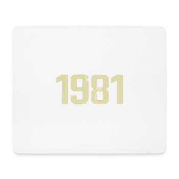Jubilé 1981 - Tapis de souris (format paysage) - blanc - Devant