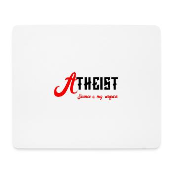 Atheist Logo atheism symbol science - Mouse Pad (horizontal) - white - Front