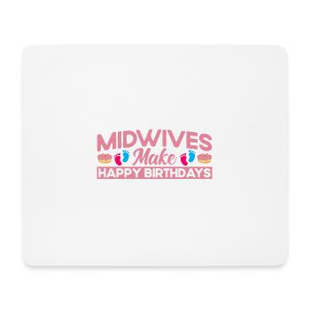 Geburtshelfer Hebamme Doula Geschenk - Mousepad (Querformat) - Weiß - Vorne